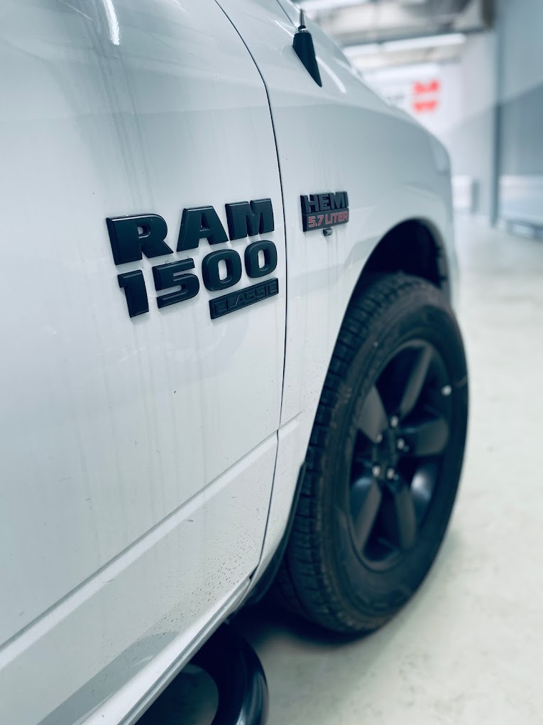 Detailreinigung - Emblem und Schriftzug